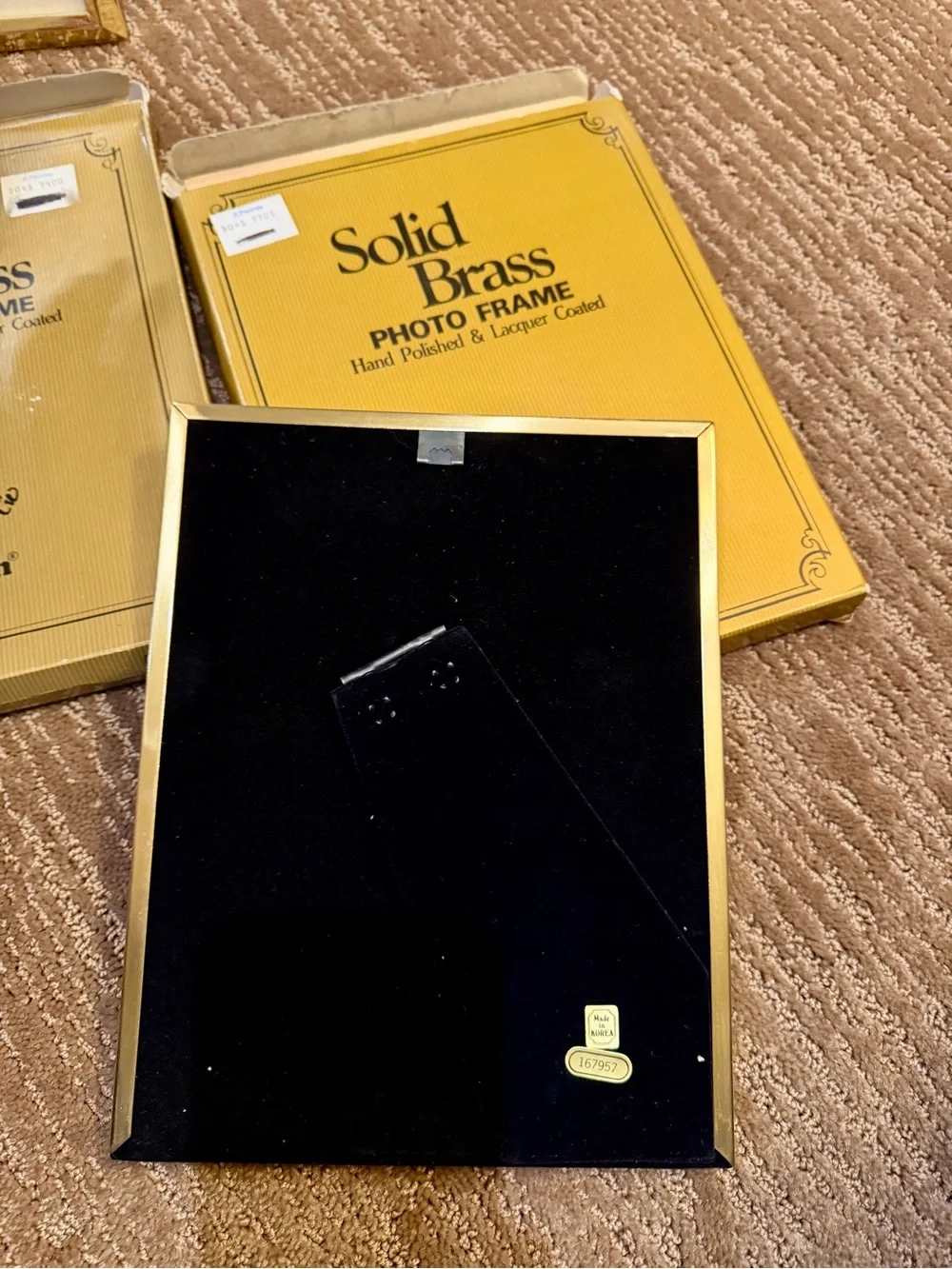 5x7 solid brass picture frames